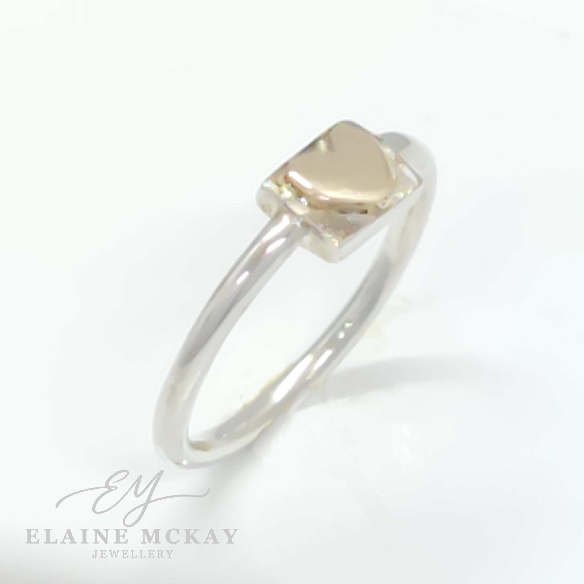 9ct heart Sterling silver Ring