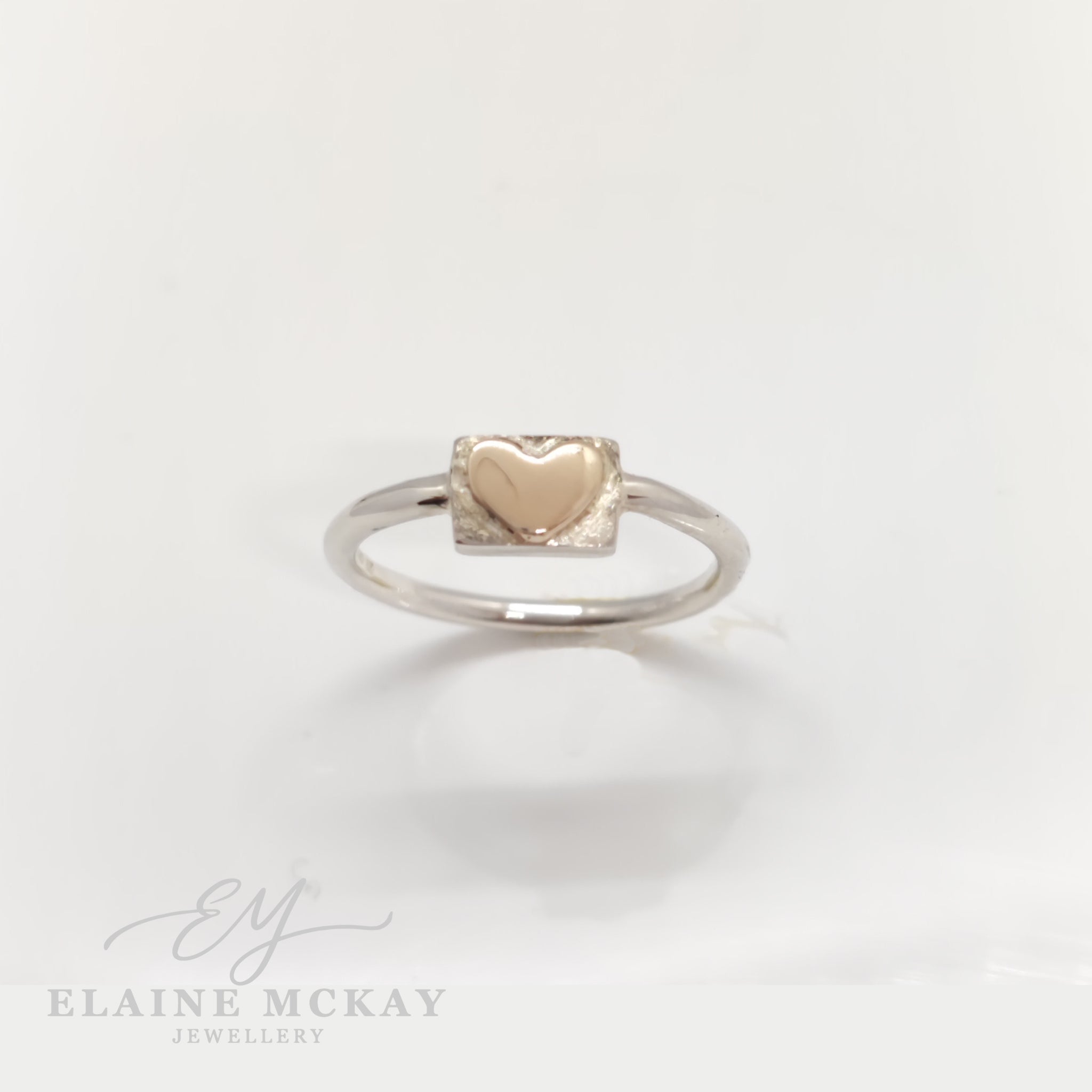 9ct heart Sterling silver Ring