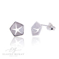 Hex star stud earrings