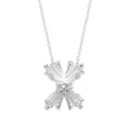 Sterling silver Reflect necklace on a white background