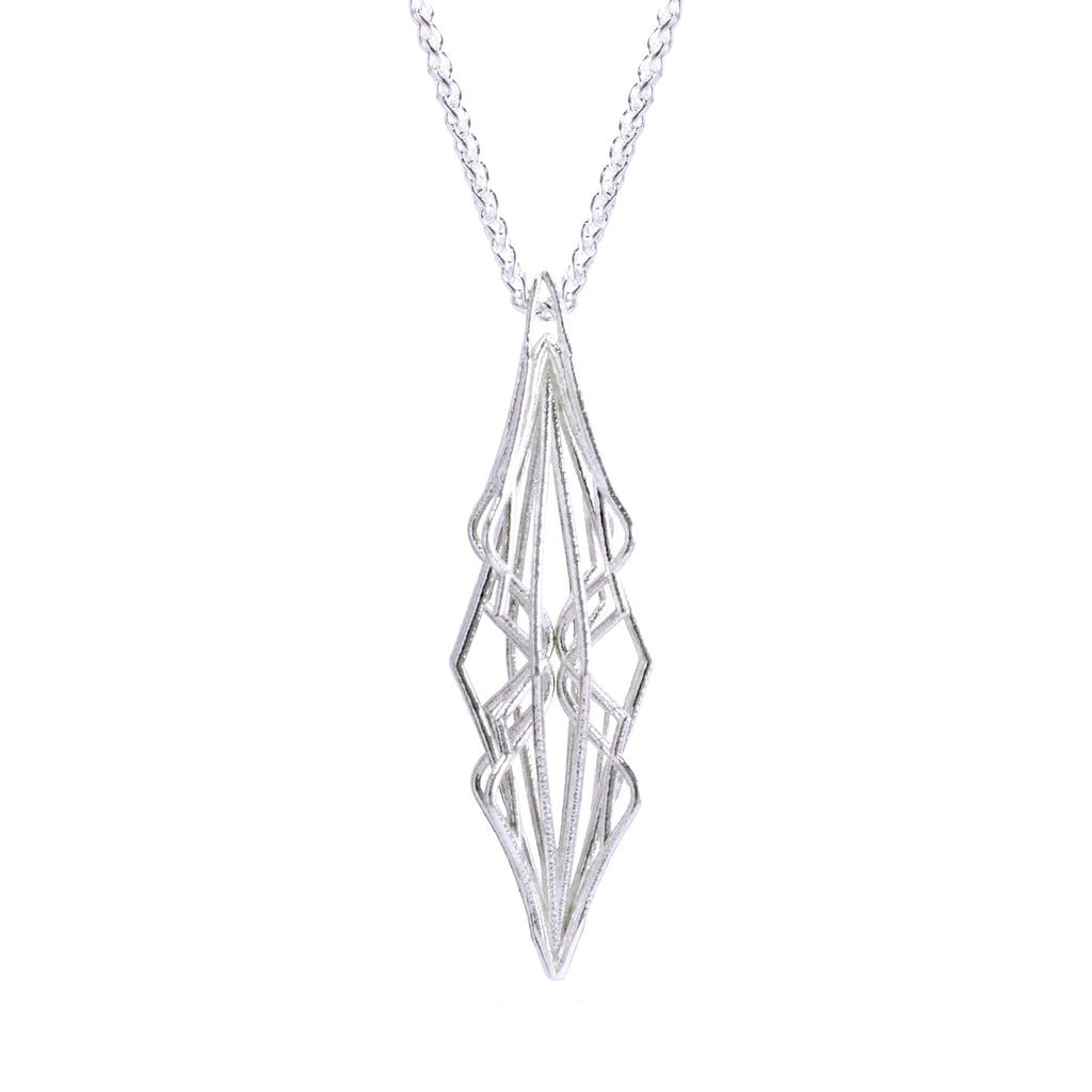 Ricard 3D printed necklace on a white background