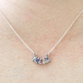 Sapphire rainbow necklace