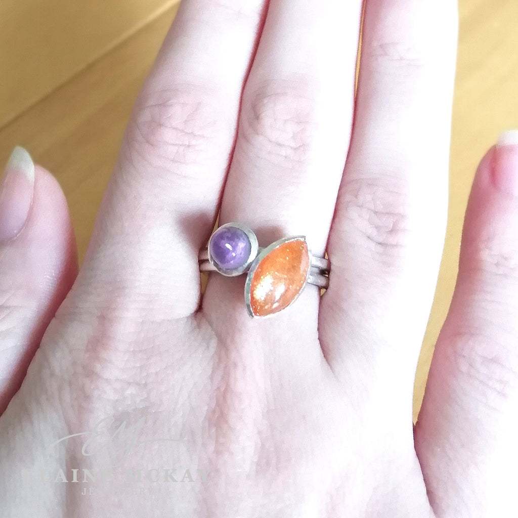 Marquise Sunstone ring