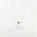 Garnet Deco necklace